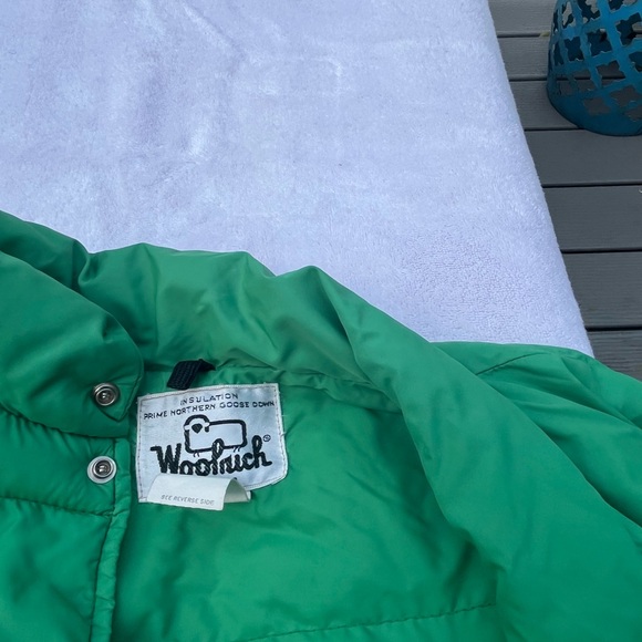 Vintage Woolrich Vest Mens Size missing. Green Puffer Down Insulated USA Made - Picture 5 of 7